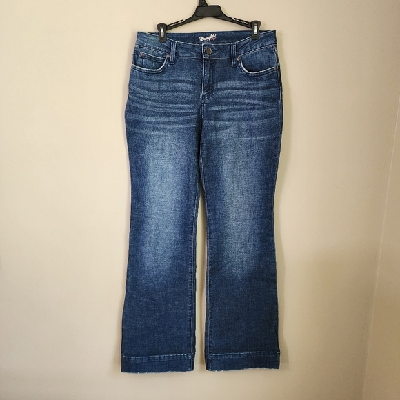 Wrangler Denim - Wrangler Denim Jeans Women's Blue Size 9 / 34 Wide Leg flare leg